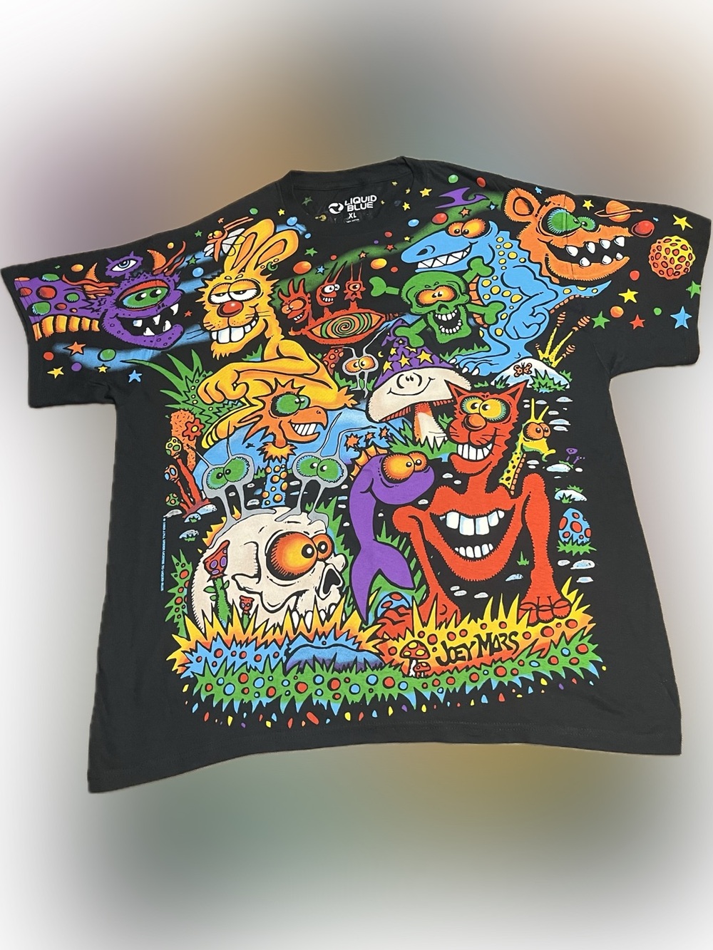 Zidzoii Joey Mars Black T- Shirt (AOP) - Picture 3 of 15